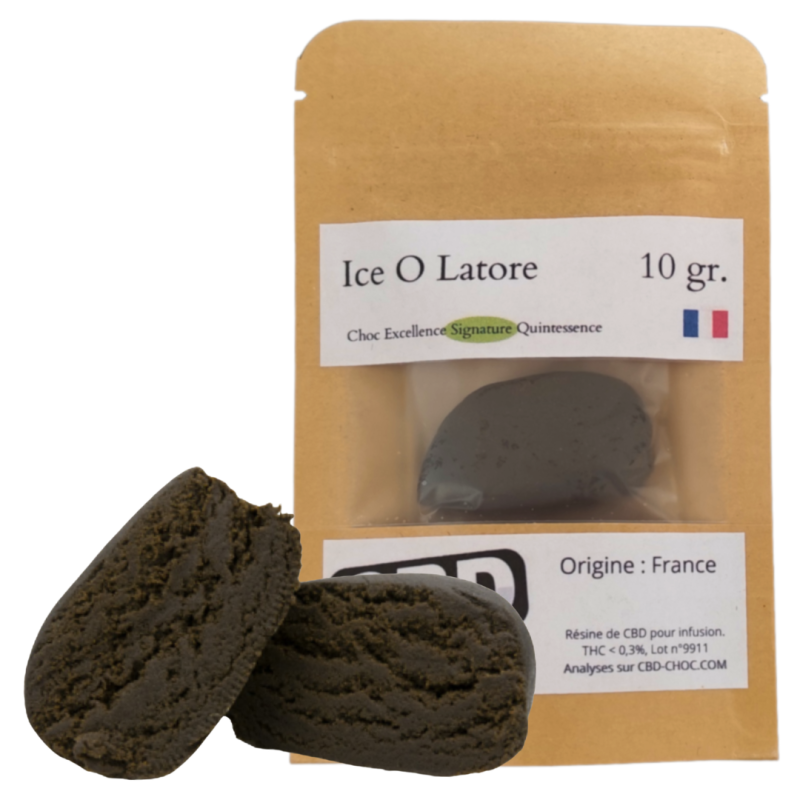 Résine de CBD Ice O Latore - Sélection Signature | Grasse et collante, made in France