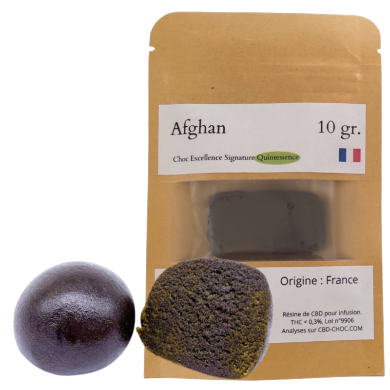 Résine de CBD Afghan - Collection Quintessence | Grasse et collante, made in France